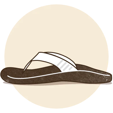 Icon of sandals for air dry